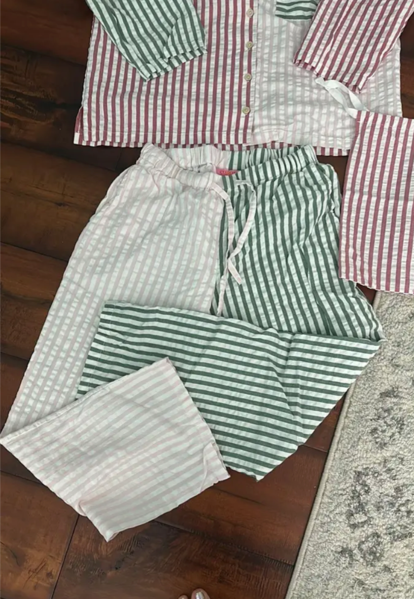 Cozy Cross Pattern Pajamas